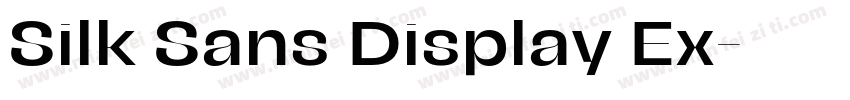 Silk Sans Display Ex字体转换